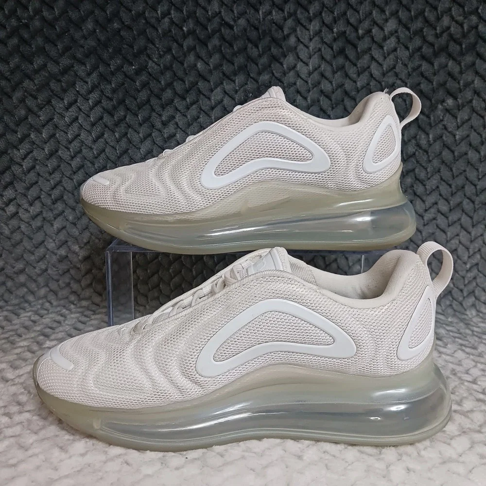 Nike Air Max 720 GS Triple White Walking Running Sneakers Shoes Size 5Y